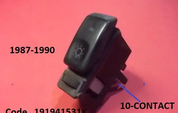 Seat Toledo I (1L) Light switch 191941531K