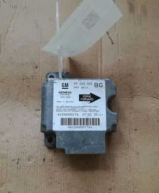 Opel Zafira A Airbag control unit/module 09229303BG