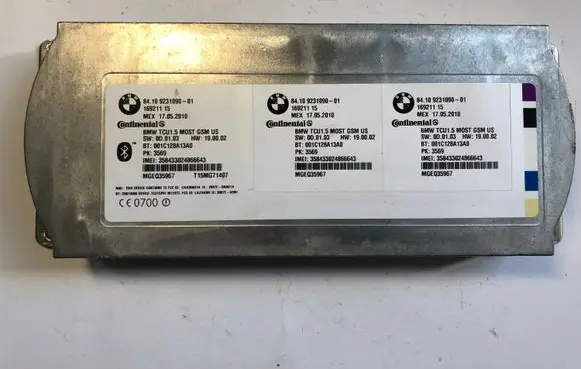 BMW 5 F10 F11 Bluetooth control unit module 9231090 8410923109001 001C128A13A0