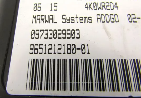Peugeot 807 Other control units/modules 09733029903