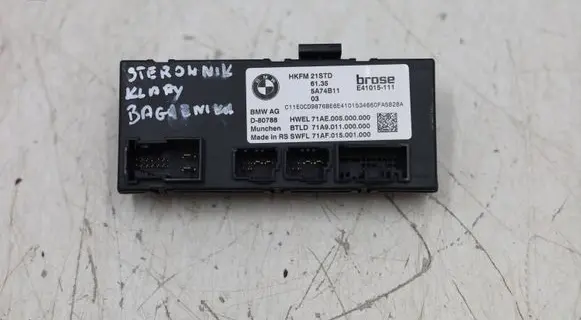 BMW X6 G06 Tailgate/trunk control unit/module 5A74B11MWGK 5A74B11