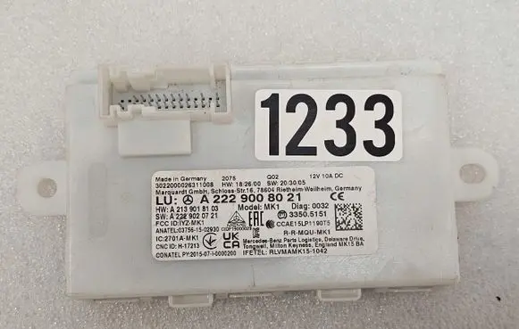 Mercedes-Benz S W222 Keyless system antenna A2229008021