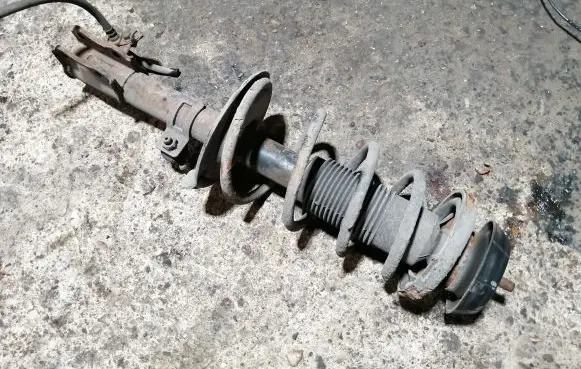 Opel Agila B Front shock absorber with coil spring 4160151KA1