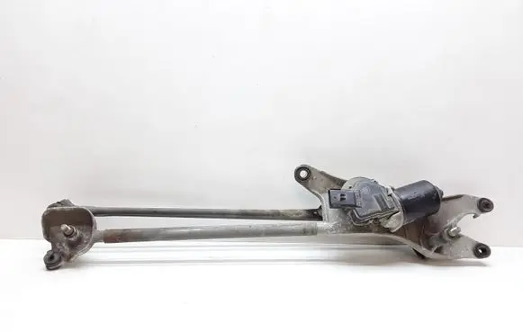 Front wiper linkage and motor