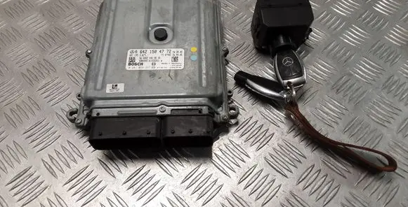 Mercedes-Benz S W221 Engine ECU kit and lock set A6421504772 0281014337 A2215450708