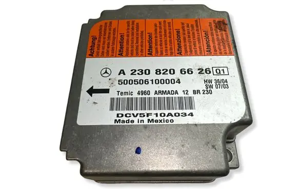 Mercedes-Benz SL R230 Airbag control unit/module A2308206626 DCN5F10A034 500506100004