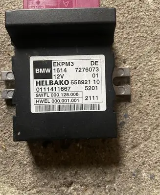 BMW 5 F10 F11 Fuel injection pump control unit/module 7276073