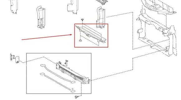 Toyota Corolla E210 E21 Radiator trim 165920T110