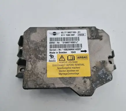 Mini One - Cooper Clubman R55 Airbag control unit/module 9807169
