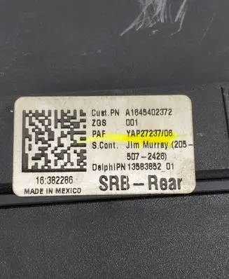 Mercedes-Benz ML W164 Fuse module A1645402372 YAP27237 13583852