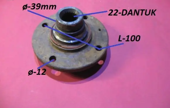 Audi 80 90 B2 Front wheel bearing hub Q12Q39L100
