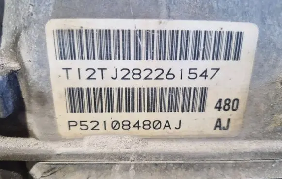 Dodge Charger Automatic gearbox P52108480AJ 282261547 22821403