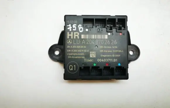 Mercedes-Benz C W204 Door control unit/module A2048702626
