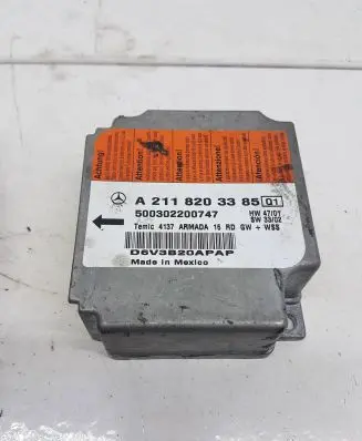 Mercedes-Benz E W211 Airbag control unit/module A2118203385 D6V3B20APAP 500302200747