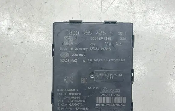 Keyless (KESSY) go control unit/module