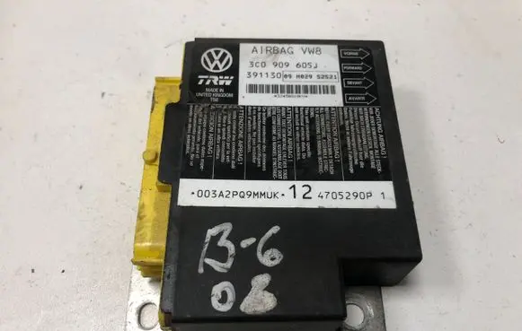 Volkswagen PASSAT B6 Airbag control unit/module 3C0909605J