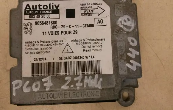 Peugeot 607 Airbag control unit/module 9656481880 603482000