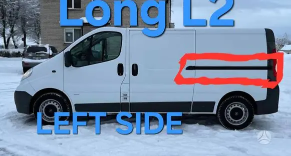 Opel Vivaro Sliding door middle rail 