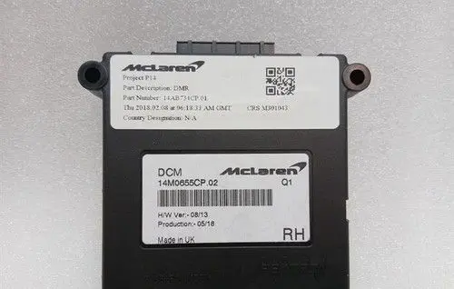 McLaren 600LT Door control unit/module 14M0655CP