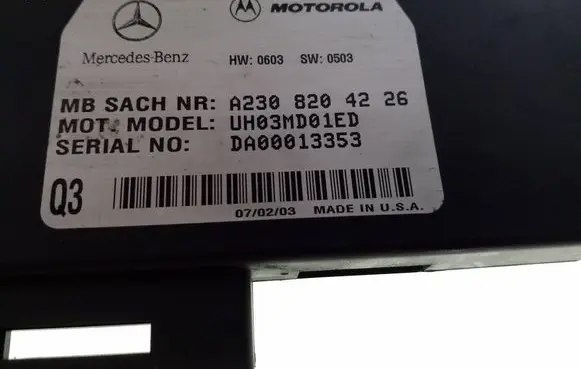 Mercedes-Benz C W203 Phone control unit/module A2308204226