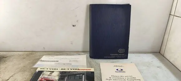 SsangYong Actyon Owners service history hand book 