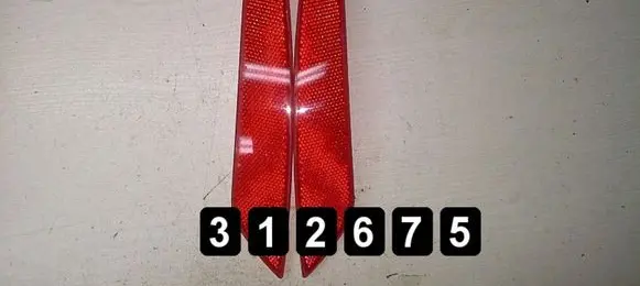Volkswagen Golf V Rear tail light reflector 5K0.945.105/6