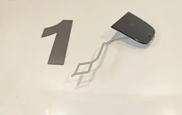Mercedes-Benz EQS V297 Tow hook cap/cover A2978850300