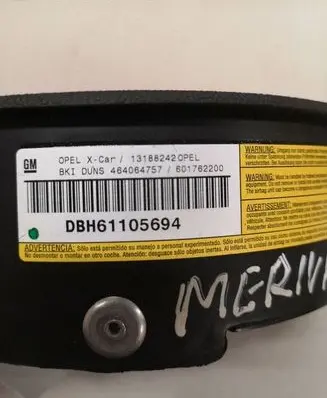 Opel Meriva A Steering wheel airbag 13188242
