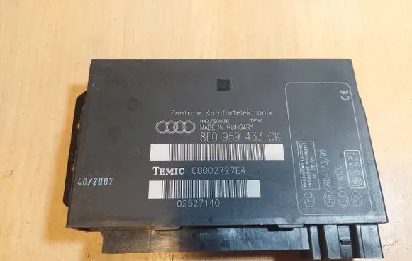 Audi A4 S4 B7 8E 8H Comfort/convenience module 8E0959433CK 00002727E4 H43S0036