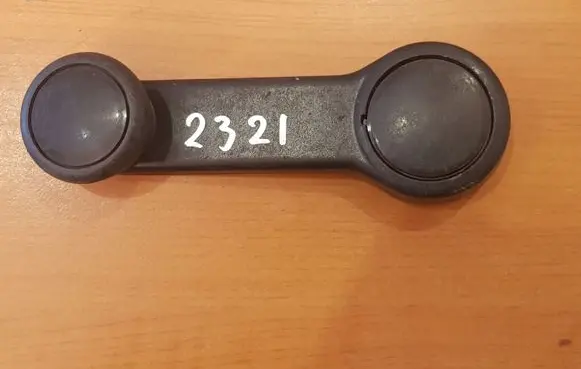 Ford Sierra Front door window winding handle 83BBA23348AB
