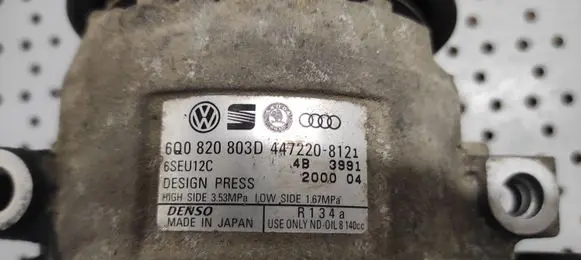 Skoda Fabia Mk1 (6Y) Air conditioning (A/C) compressor (pump) 4472208121 6Q0820803D 200004