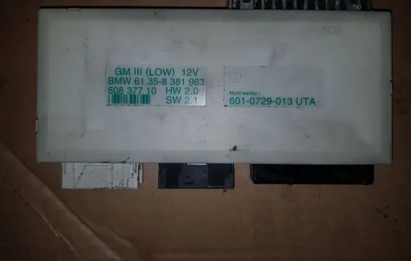 BMW 5 E39 Comfort/convenience module 61358381963 6010729013UTA 60837710