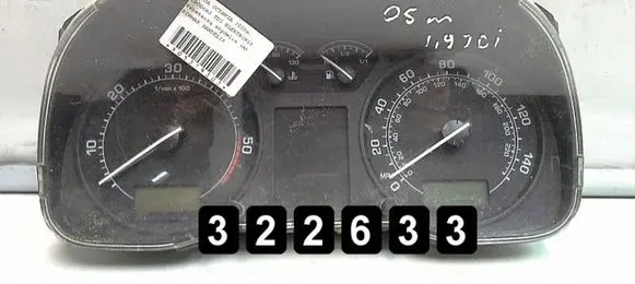 Skoda Octavia Mk2 (1Z) Speedometer (instrument cluster) 1U0920901J