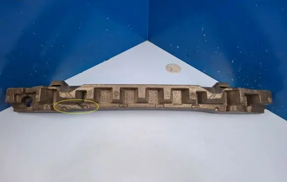Front bumper foam support bar