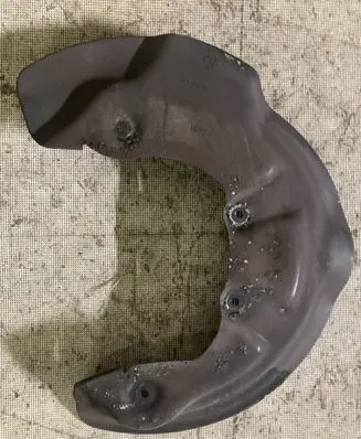 Audi A6 S6 C6 4F Front brake disc dust cover plate 4F0615311