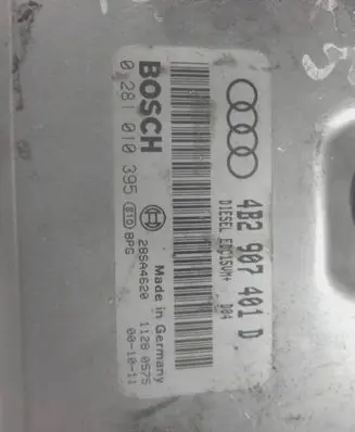 Audi A6 S6 C5 4B Engine control unit/module 4B2907401D 0281010395 28SA4620