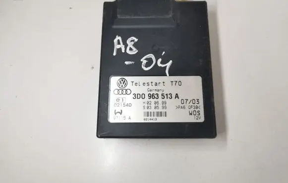Audi A8 S8 D3 4E Auxiliary heating control unit/module 3D0963513A