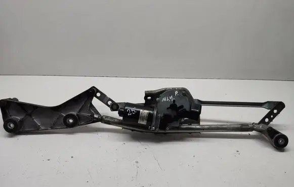 Front wiper linkage and motor