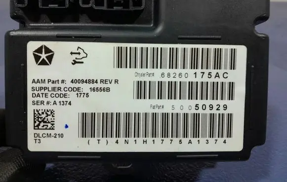 Jeep Grand Cherokee Other control units/modules 68260175AC