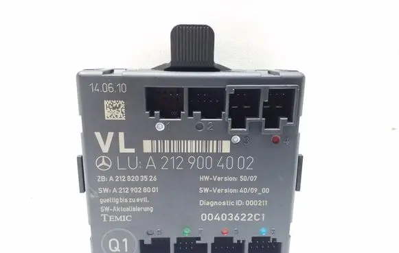 Mercedes-Benz C W204 Door control unit/module A2129004002