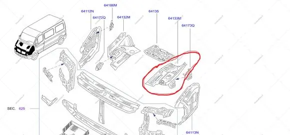 Nissan Interstar Other exterior part 641510008E