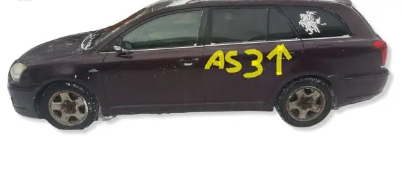 Toyota Avensis T250 Rear vent window glass AS3 REARLEFT