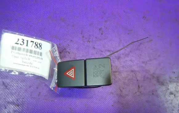Opel Agila B Hazard light switch 37430-52K00
