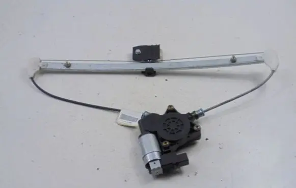 Rear door window regulator with motor