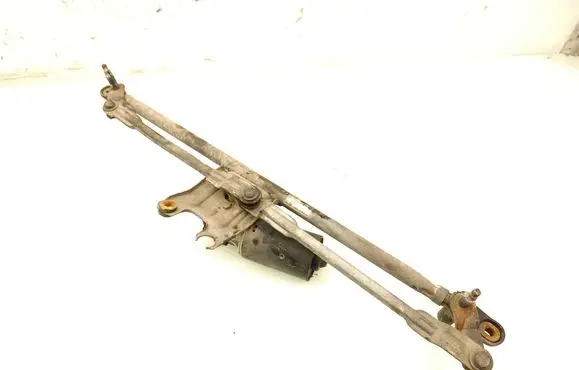 Front wiper linkage and motor