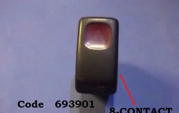 Volkswagen Jetta II Hazard light switch 693901