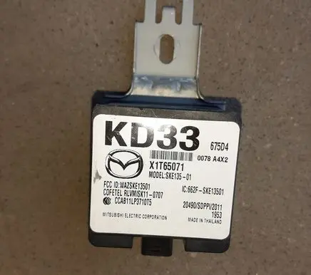 Mazda 3 III Keyless (KESSY) go control unit/module X1T65071