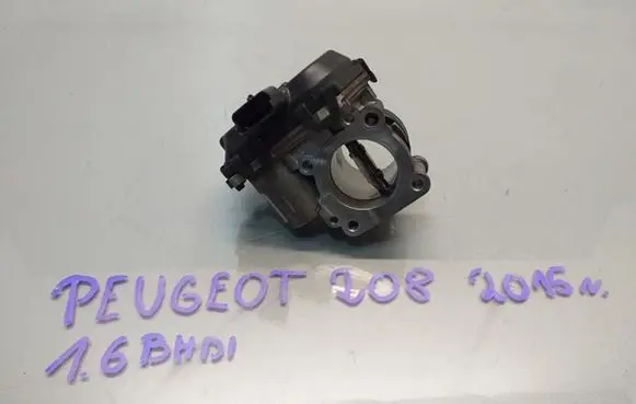 Peugeot 208 Throttle valve 9807238580