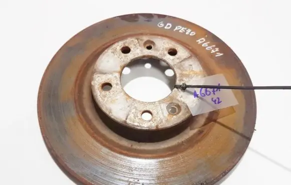 Peugeot 407 Rear brake disc neventiliuojamas