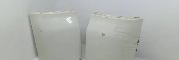 Rear bumper corner part panel trim